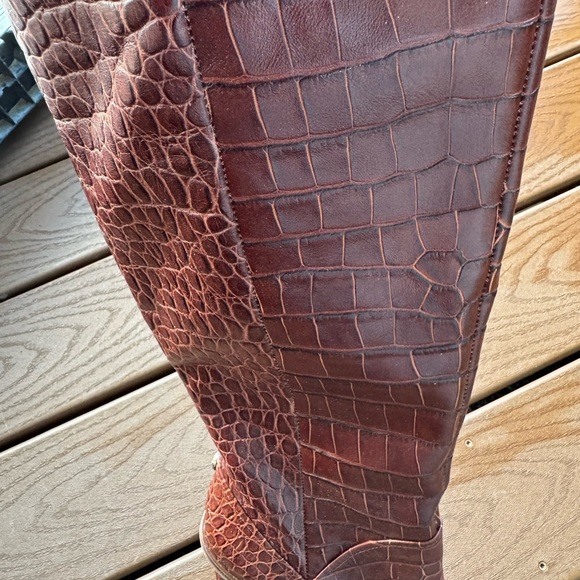 Vince Camuto NEW Phranzie Tall Croc Leather Boot - Picture 10 of 10